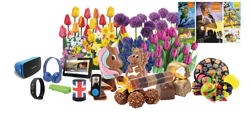 Veel cadeaus vanaf € 1.000,- verkoop